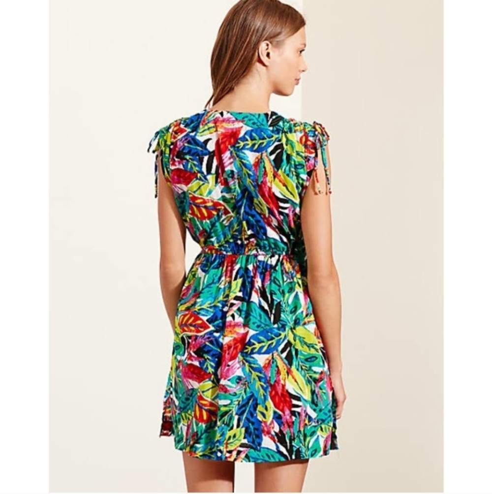 Ralph Lauren Tropical-Print Cotton Cover-Up Vacation Size Large - Picture 2 of 8